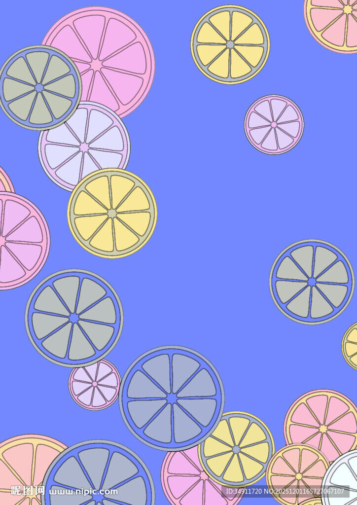 多彩圆形图案背景