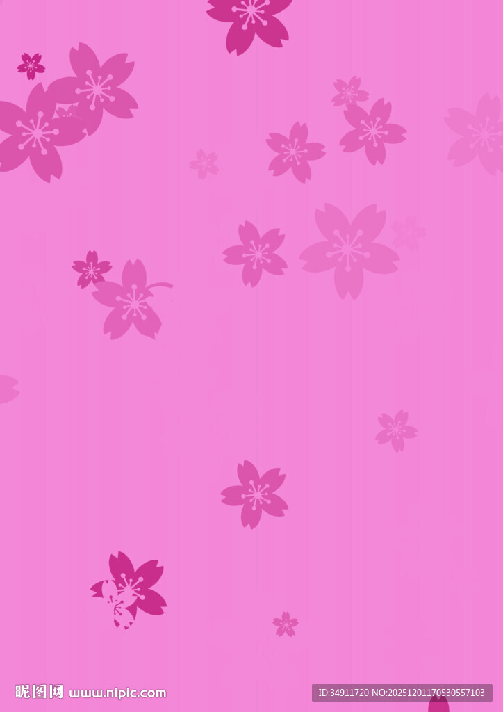 粉色樱花背景图案