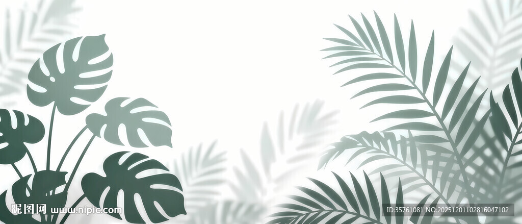 雾气磨砂膜效果绿植贴图