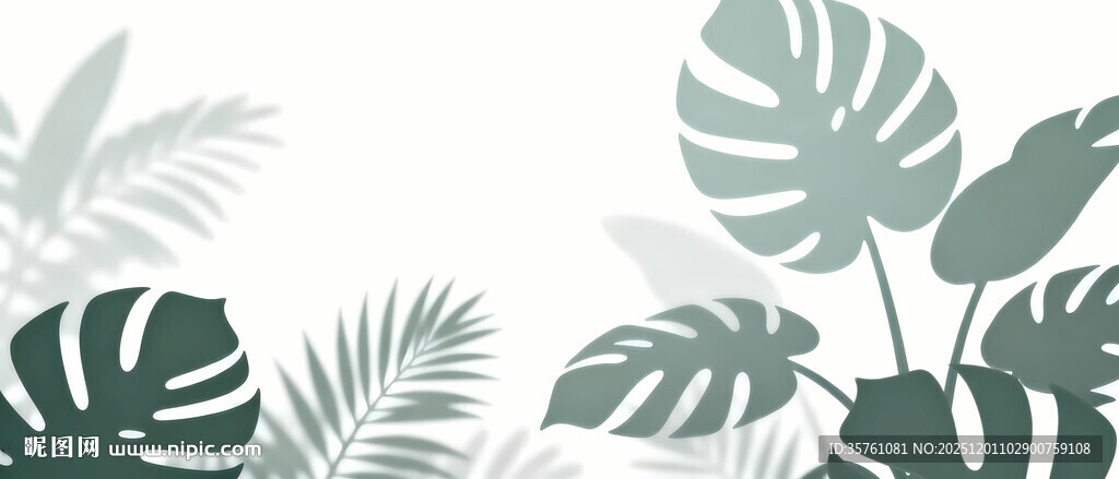 雾气磨砂膜效果绿植贴图