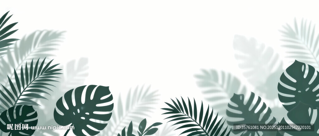 雾气磨砂膜效果绿植贴图