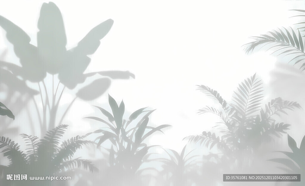 雾气磨砂膜效果绿植贴图