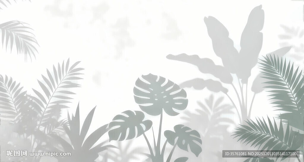 雾气磨砂膜效果绿植贴图