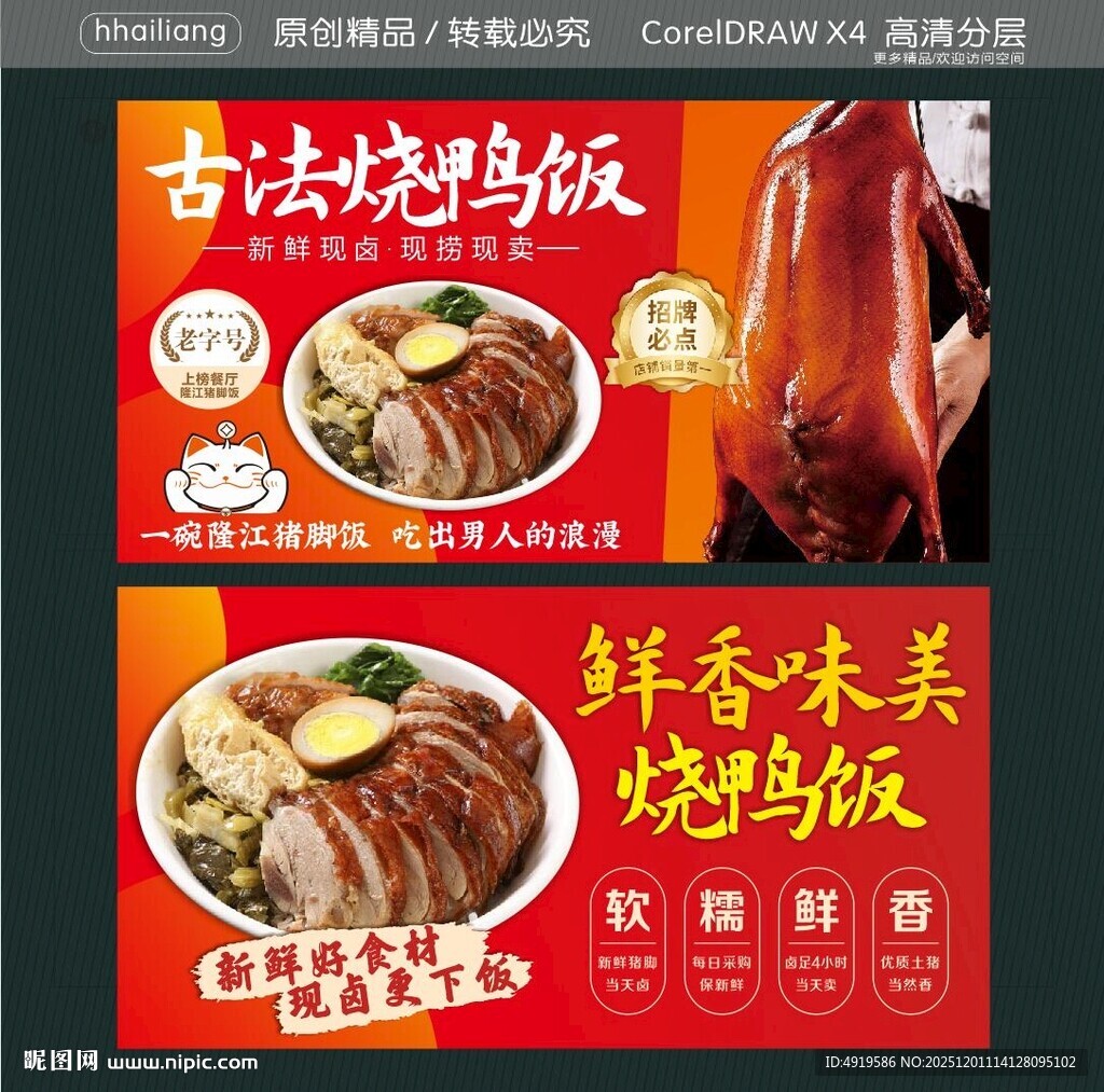 鲜香味美烧鸭饭