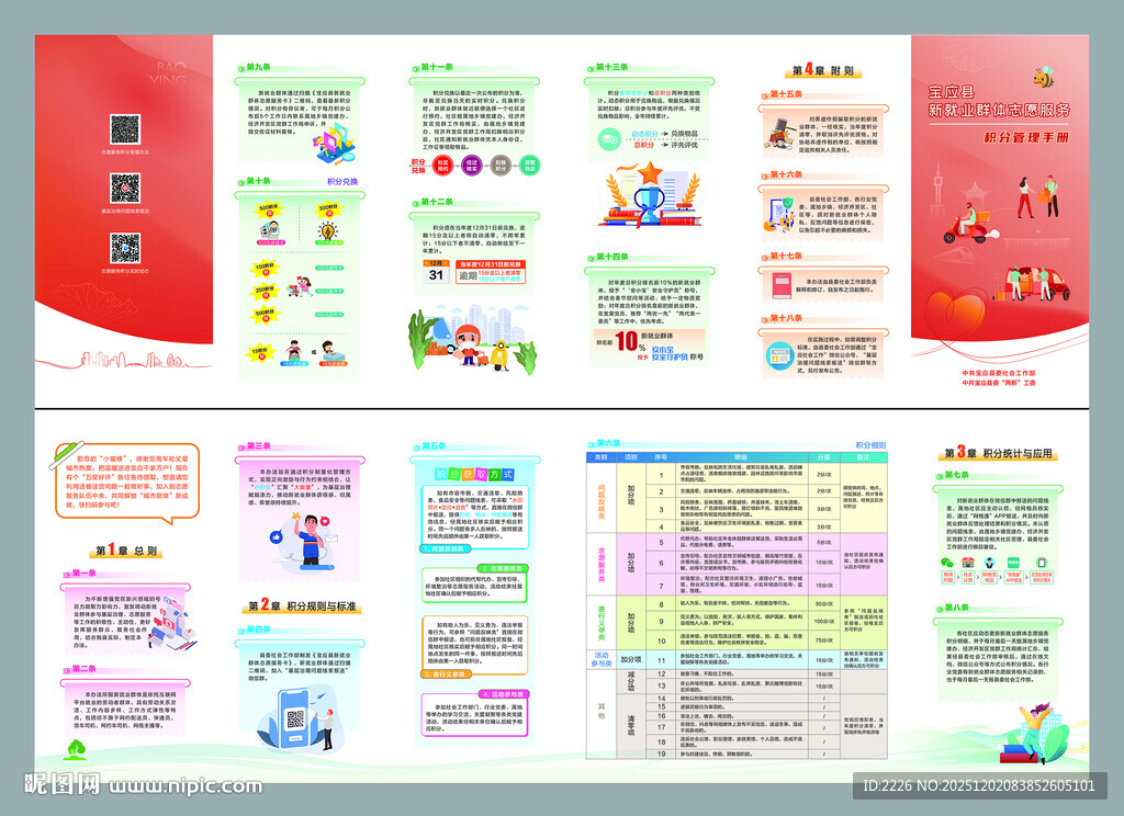 新就业群体志愿服务积分折页