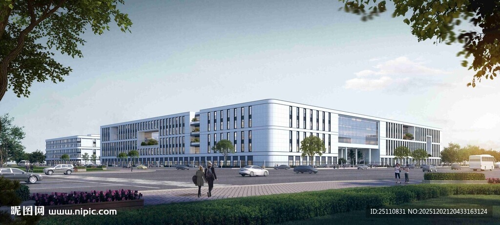 现代风格办公建筑外观