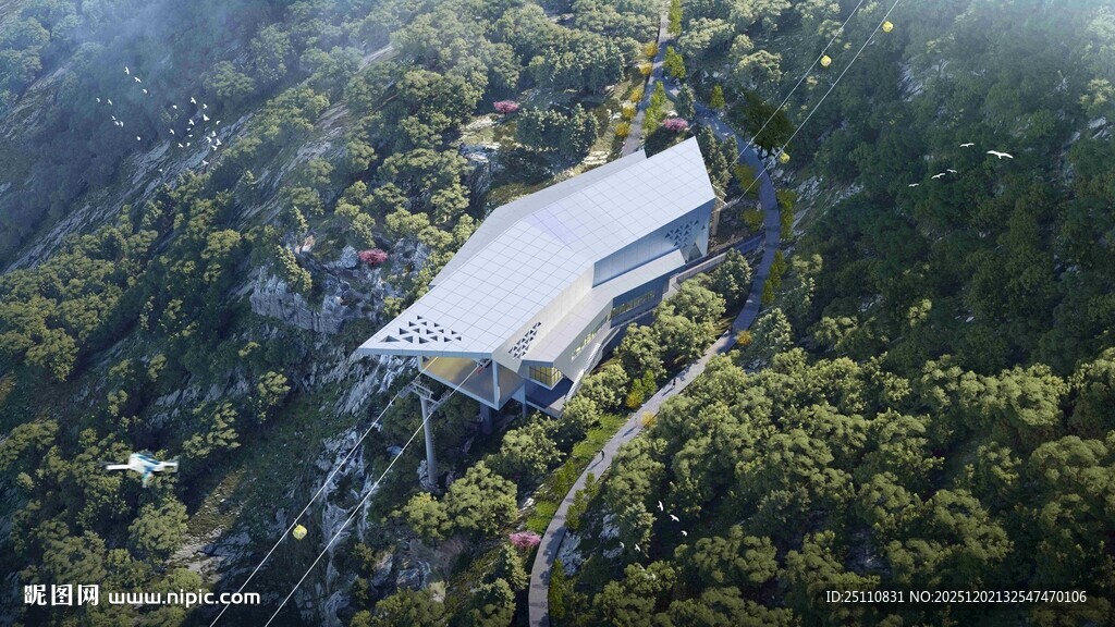 山林中的独特现代建筑