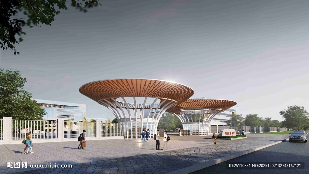 现代风格独特景观建筑