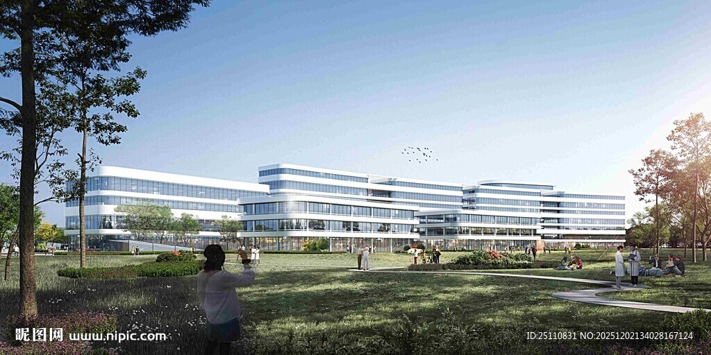 现代风格办公园区景观