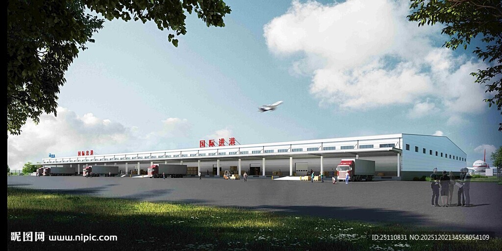 现代风格机场外观