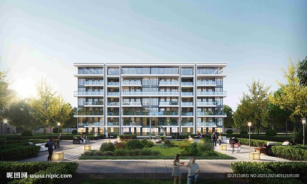 现代高层住宅景观