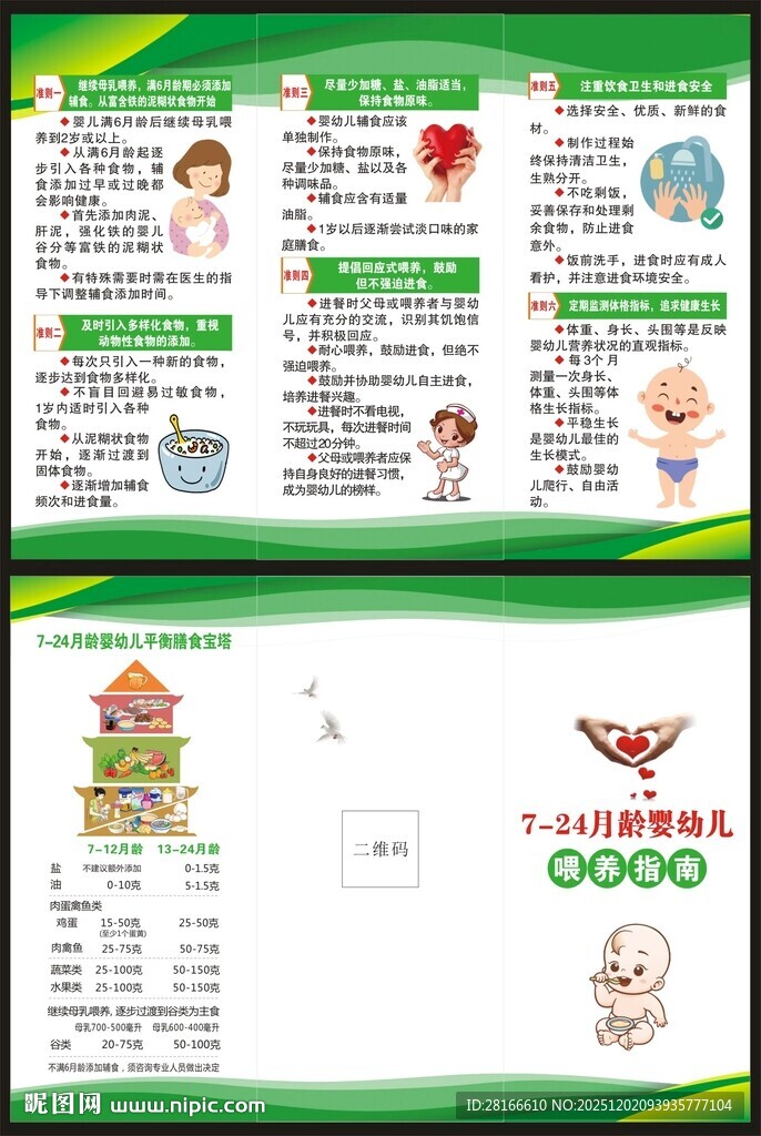 7至24月龄婴幼儿喂养指南折页