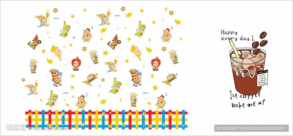 卡通可爱星星人贴纸集合