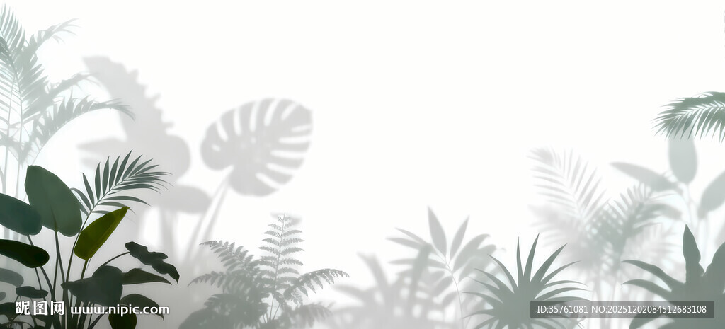 雾气磨砂膜效果绿植贴图