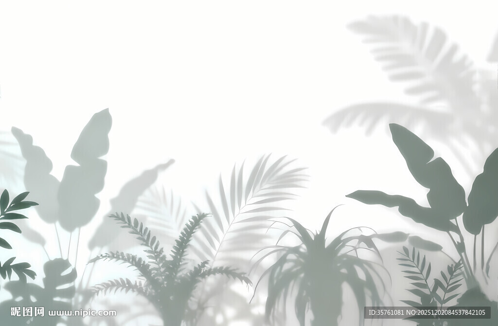 雾气磨砂膜效果绿植贴图