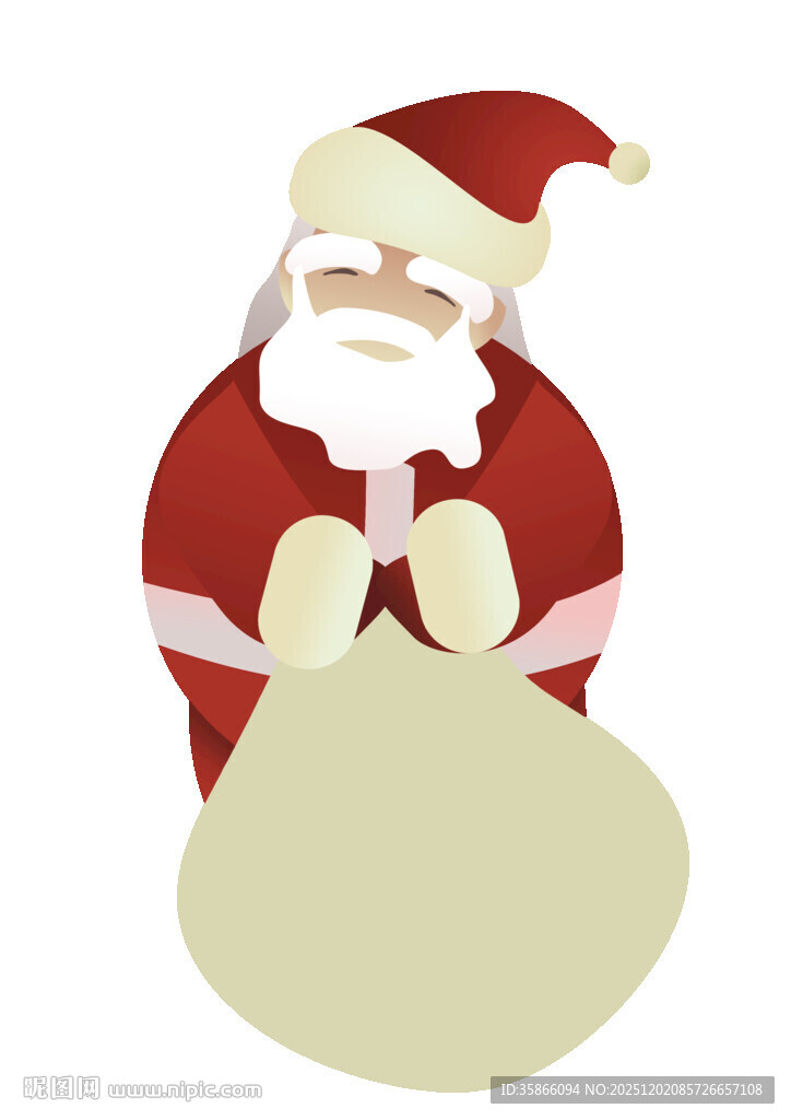 圣诞老人免扣手绘