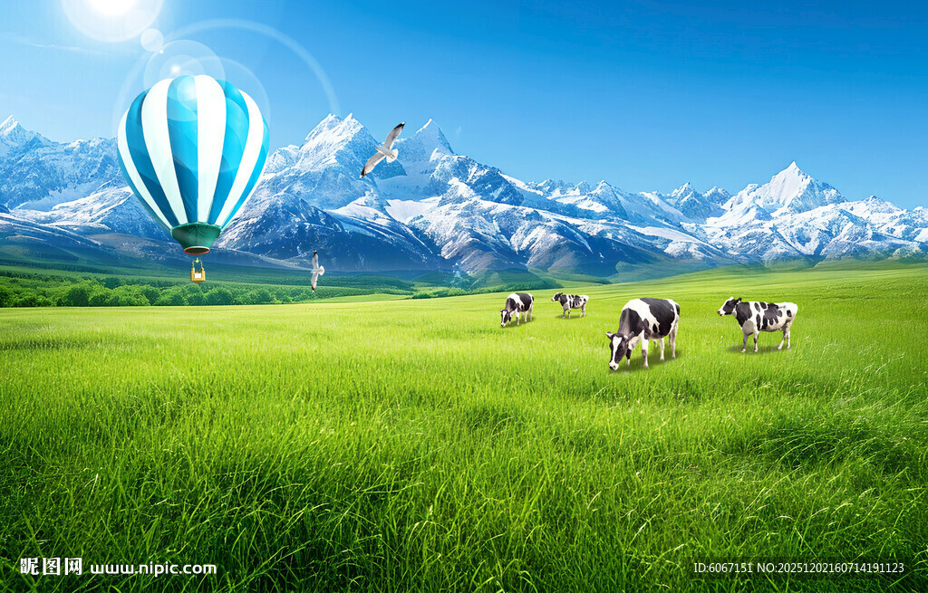 蓝天白云大草原