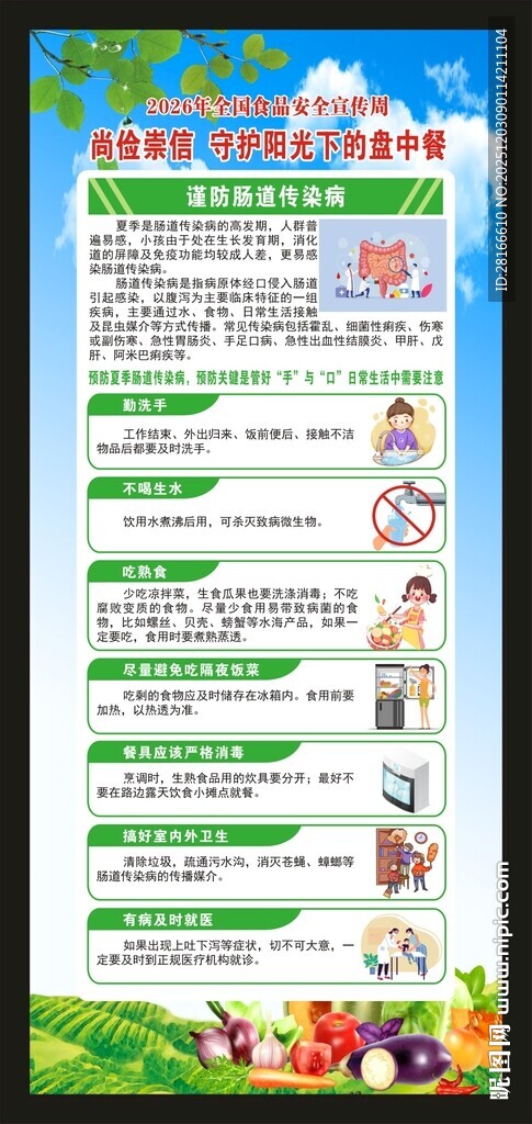 全国食品安全宣传周展架