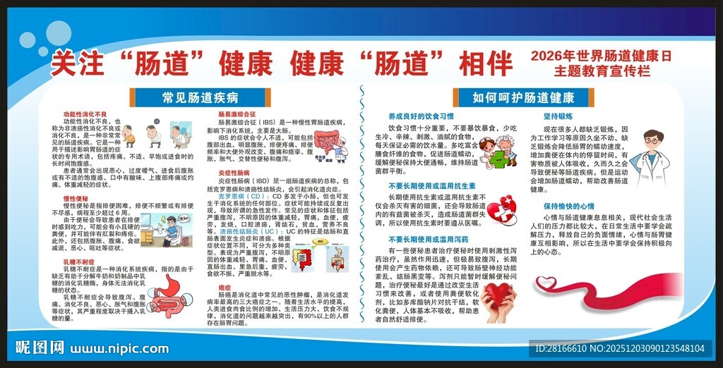 世界肠道健康日宣传栏