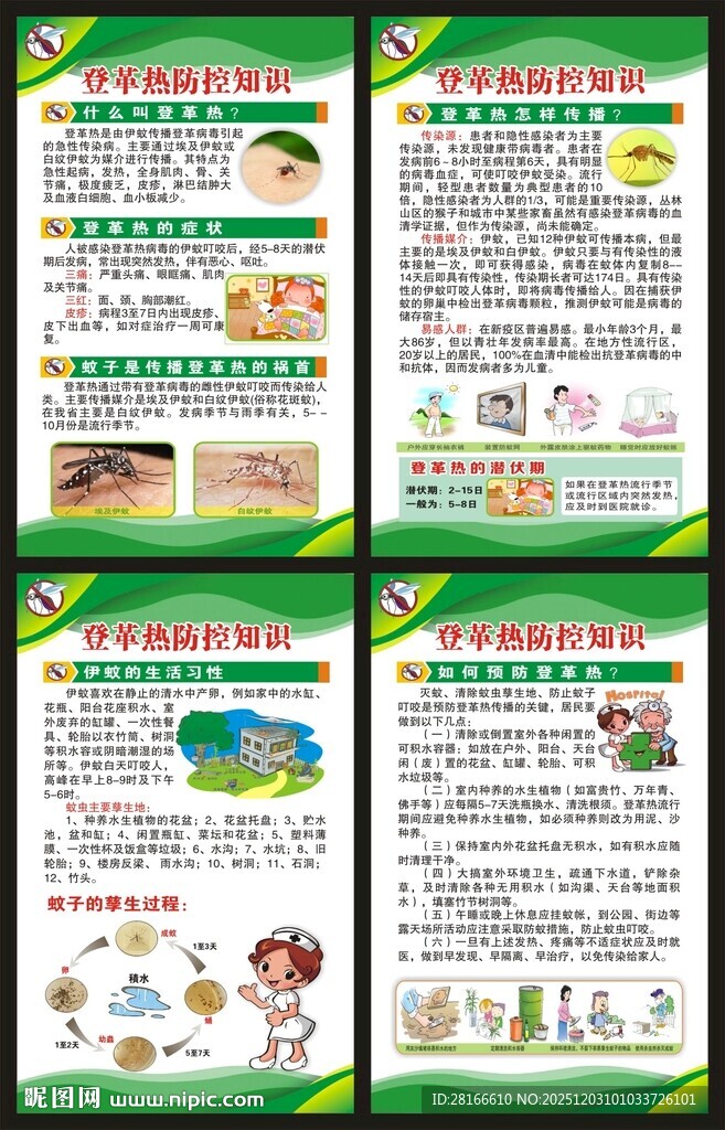 预防登革热知识展板