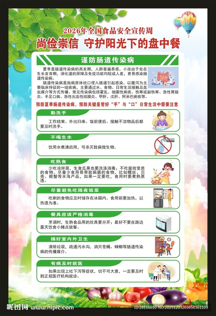 食品安全宣传周海报