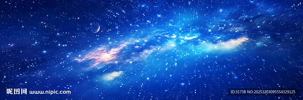 蓝色星空顶灯箱