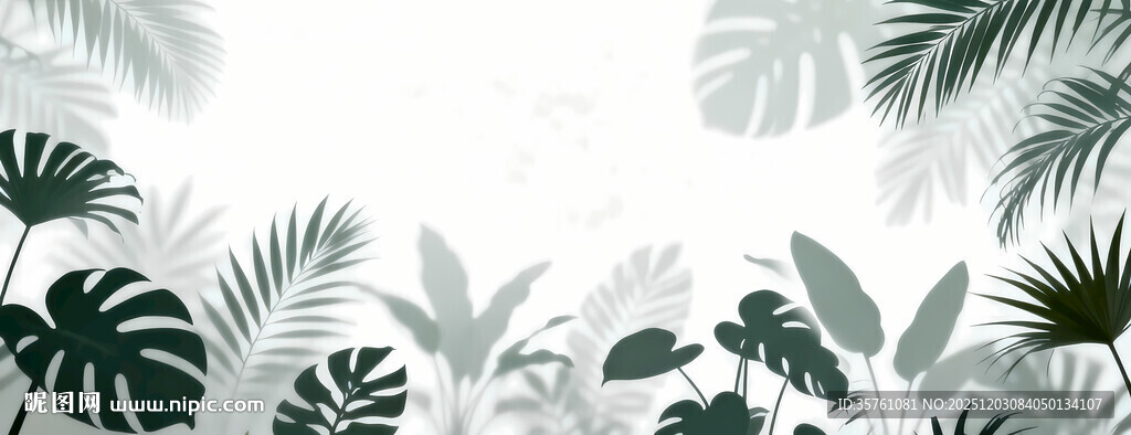 雾气磨砂膜效果绿植贴图