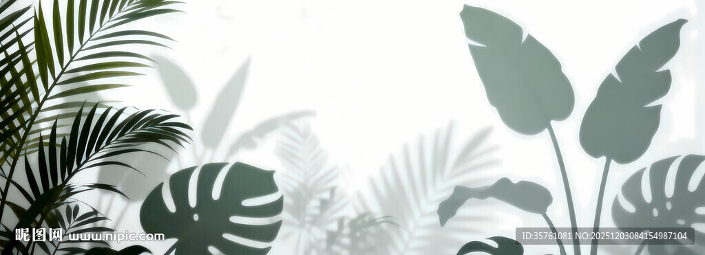 雾气磨砂膜效果绿植贴图