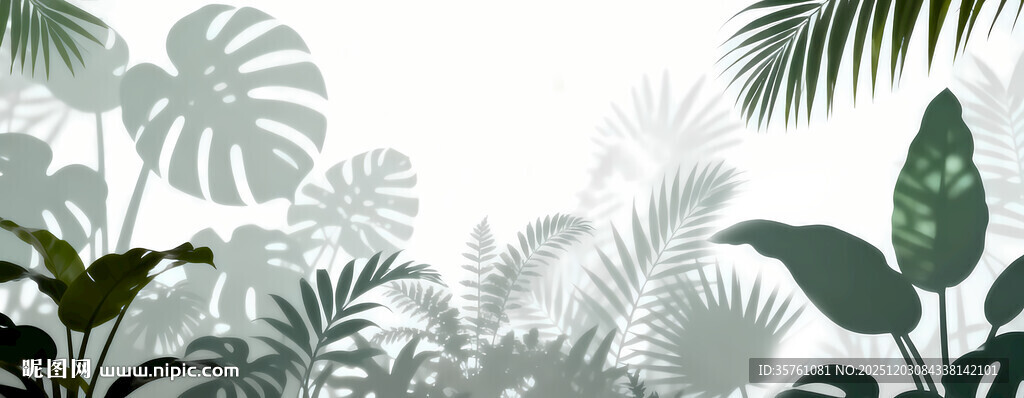 雾气磨砂膜效果绿植贴图