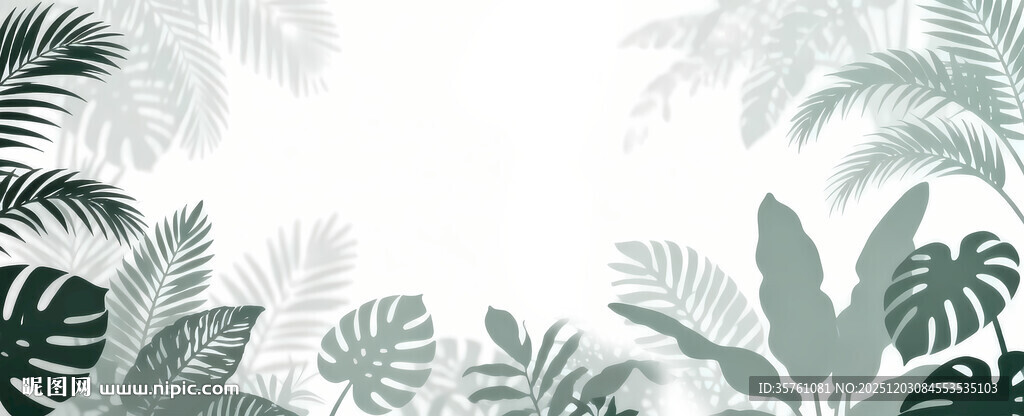 雾气磨砂膜效果绿植贴图