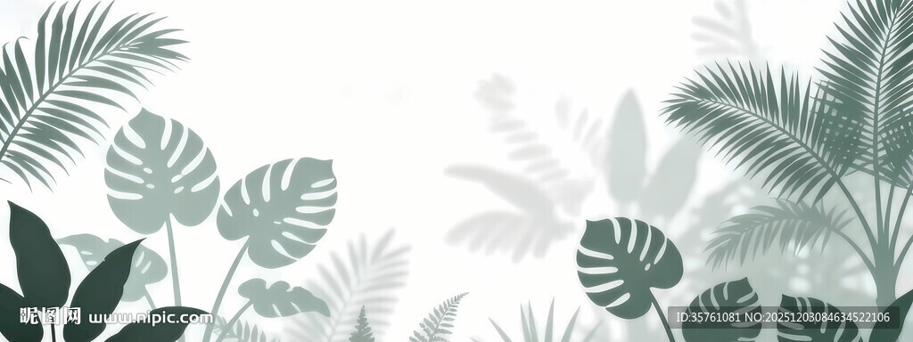 雾气磨砂膜效果绿植贴图