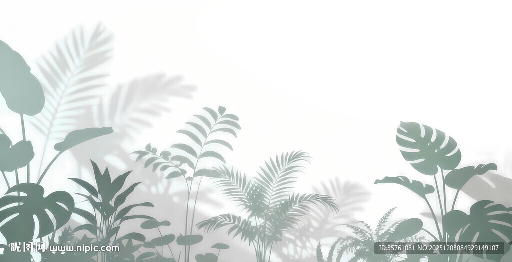 雾气磨砂膜效果绿植贴图