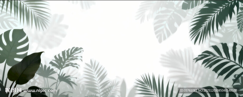 雾气磨砂膜效果绿植贴图