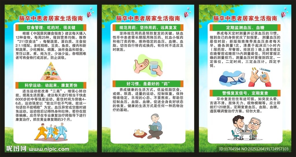 卒中日展板