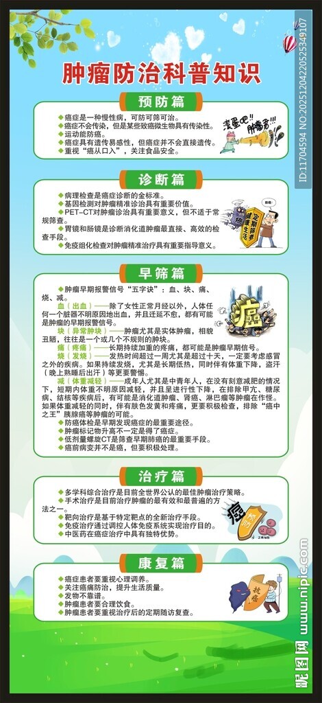 全国肿瘤防治宣传周展架