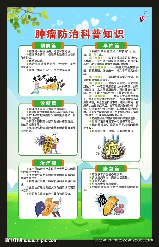 全国肿瘤防治宣传周海报