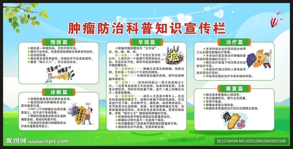 全国肿瘤防治宣传周宣传栏