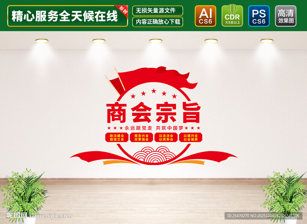 商会宗旨文化墙