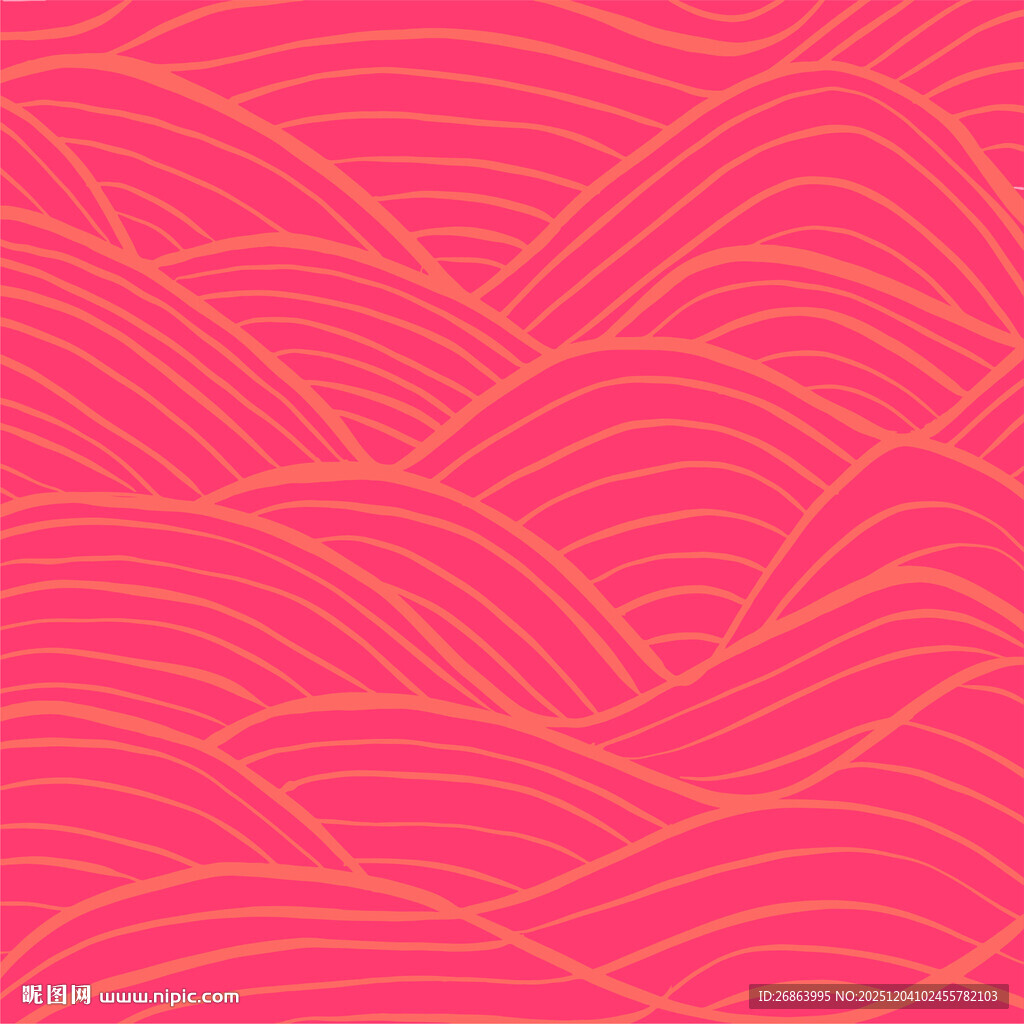 波浪线条几何图案