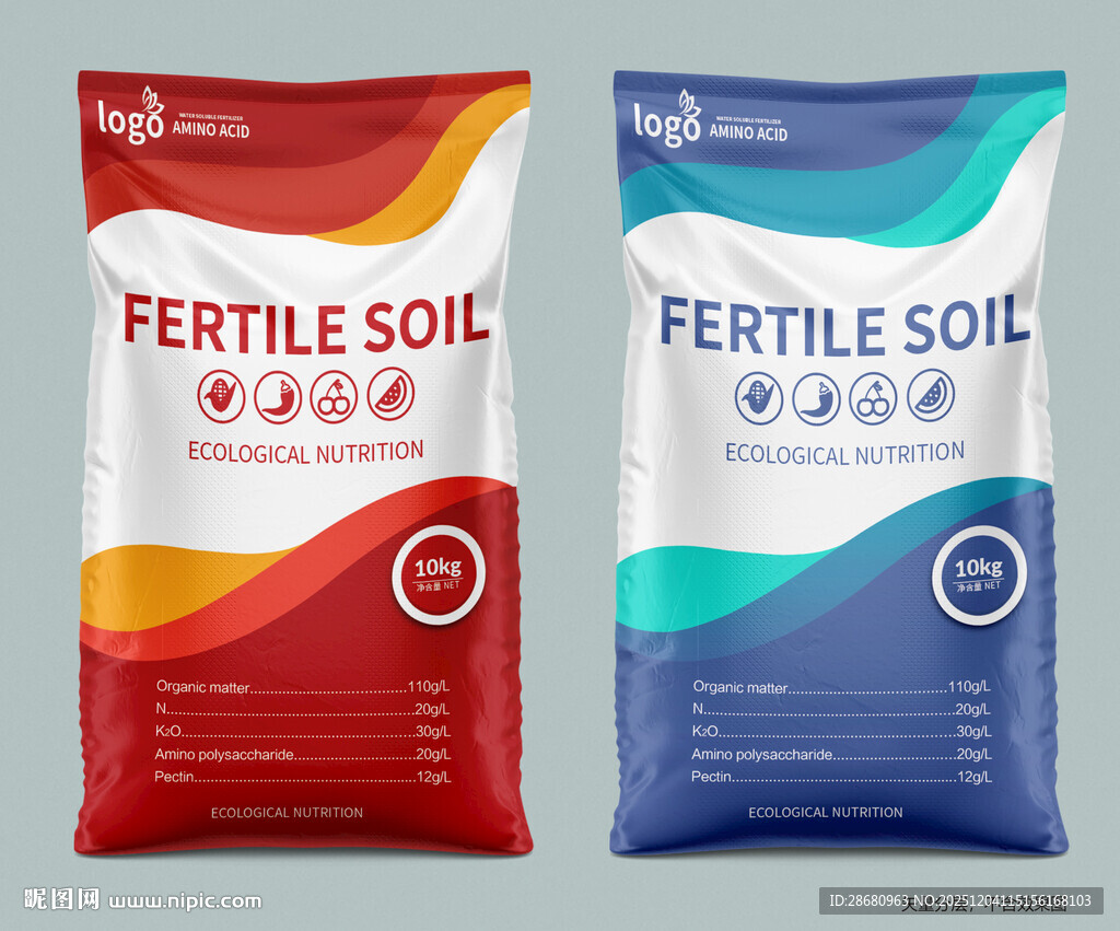 肥沃土壤肥料包装