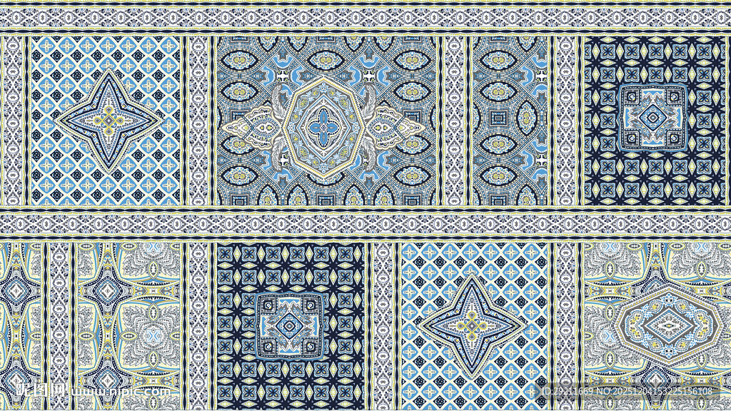 复古几何花纹图案集合