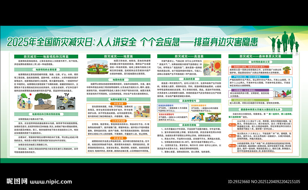 防灾减灾展板