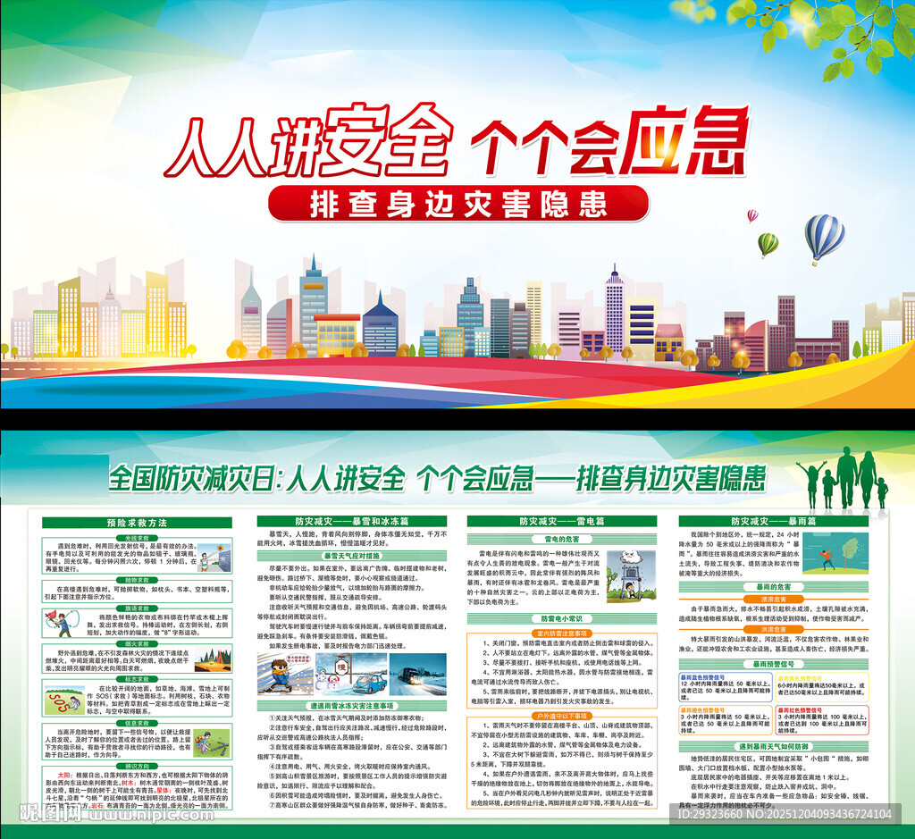 防灾减灾展板