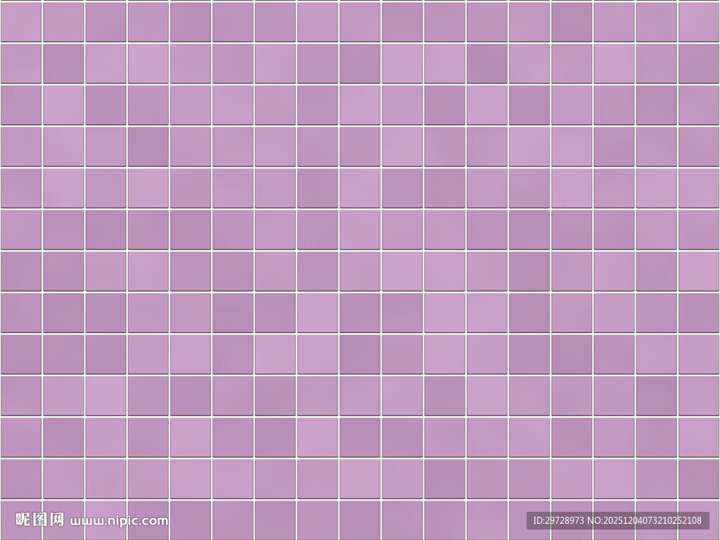 紫色马赛克砖墙