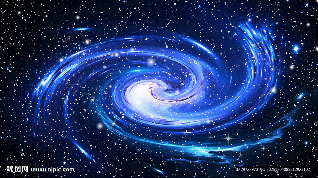 蓝色漩涡宇宙星空