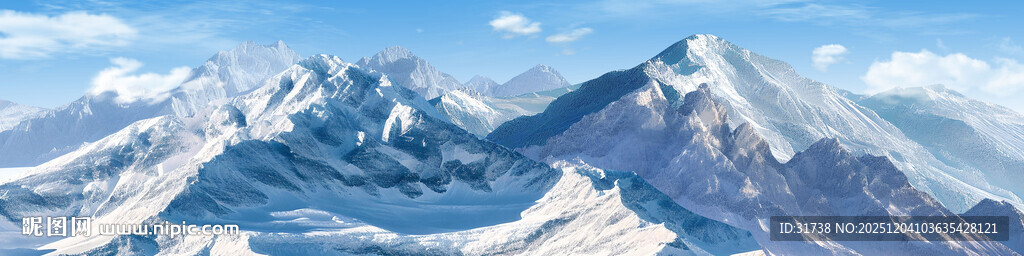 雪山风景装饰背景图