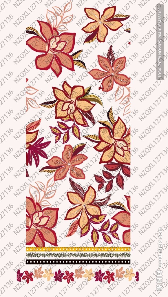 花卉图案装饰画