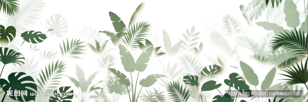 雾气磨砂膜效果绿植贴图