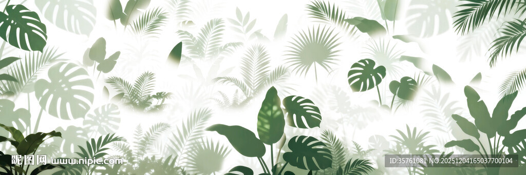 雾气磨砂膜效果绿植贴图