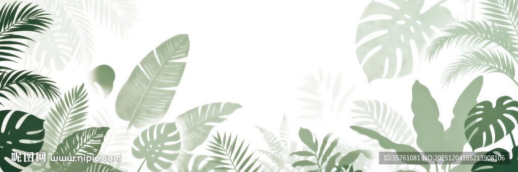 雾气磨砂膜效果绿植贴图